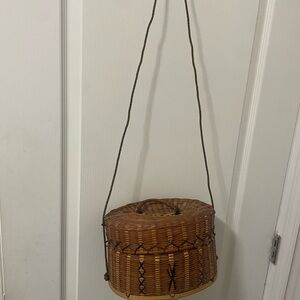 Woven Extra Large Crossbody Bag with Top Handle